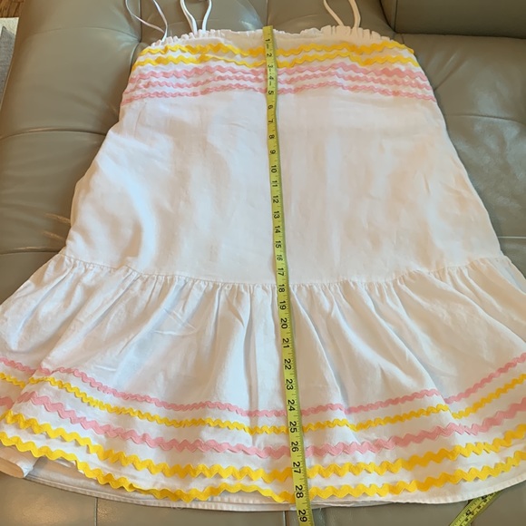 Lisa Marie Fernandez for Target Women's
Ric Rac Dress S White Pink Yellow - Picture 8 of 10